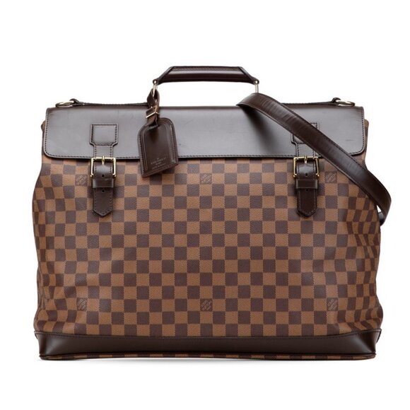 LOUIS VUITTON Brown Damier Leather Shoulder Bag - Picture 1 of 9